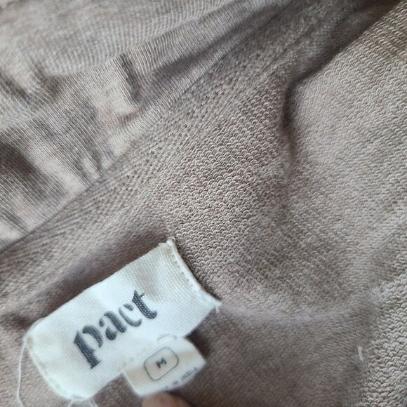 Pact Beige Zip-Up Hoodie Women's Size M - Picture 5 of 10